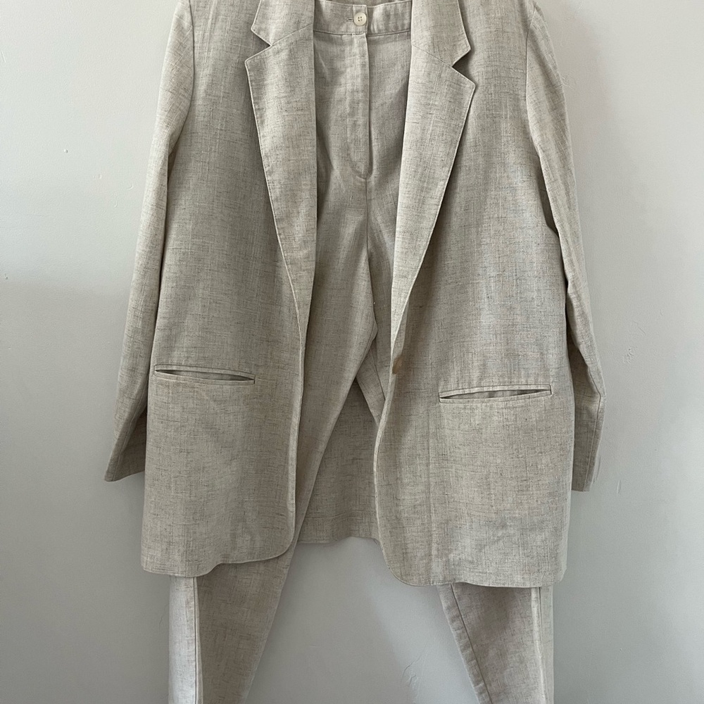 Linen vintage suit